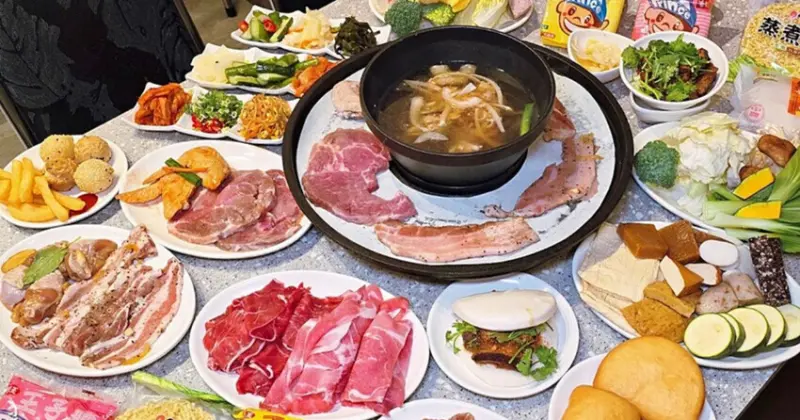 台中449元火烤吃到飽！美滿火烤店大人用餐小孩免費，高CP值聚餐首選