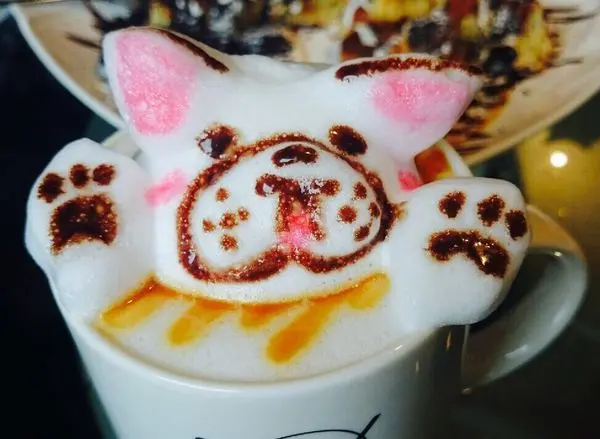 捷運西門站 ✿in% HAIR CAFE✿ 活生生的立體3D拉花! 令人尖叫的破表萌度