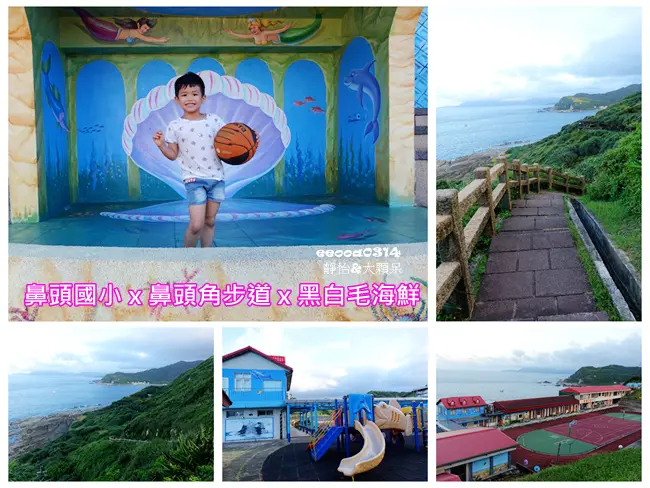 【東北角親子旅行】鼻頭國小 x 鼻頭角步道 x 黑白毛海鮮 ♥ 依山傍海的特色小學 x 大海美景相伴的景觀健行步道