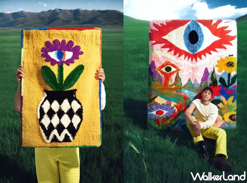 2025 ART TAIPEI焦點「雷沙・達岜斯」織出泰雅靈性之光，全台最大手工菱形地毯「祖靈之眼」震撼台北藝博會。