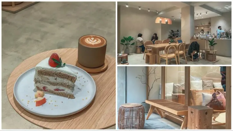 AROS COFFEE 一縷光｜內湖巷弄內韓系網美咖啡廳，奶茶色系配上滿室綠植超放鬆，捷運港墘站 / 內湖咖啡廳