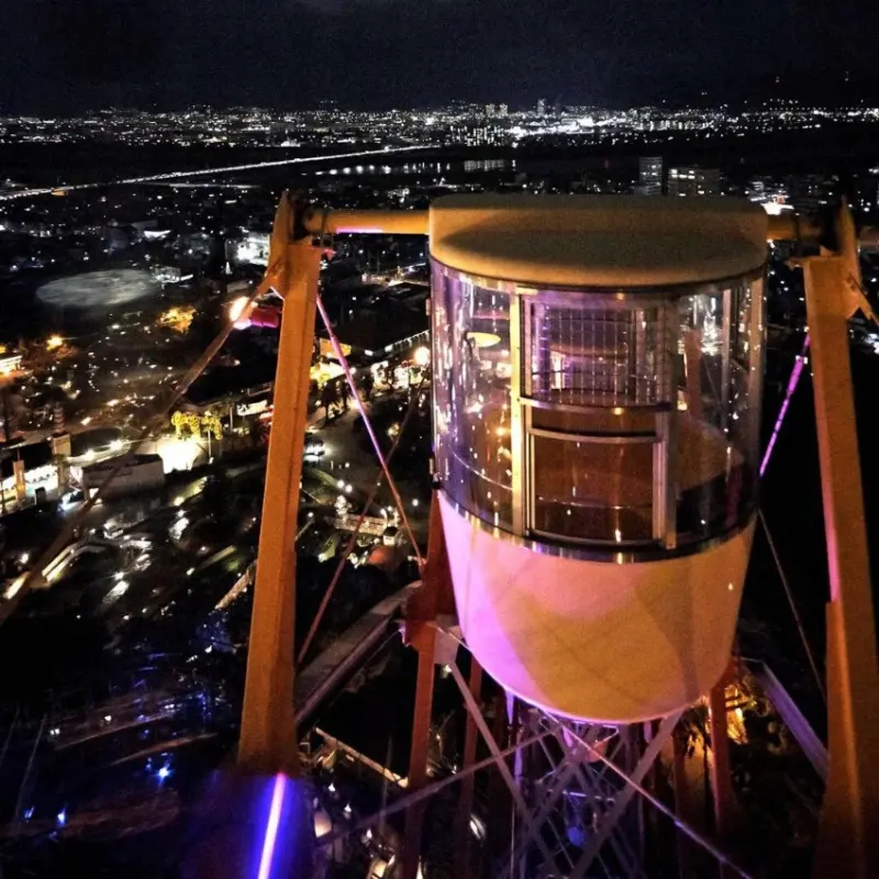 今冬必訪大阪枚方樂園2025玫瑰燈光秀，空中漂浮燈籠廣場、巨型聖誕樹和、浪漫花海點燈齊登場。