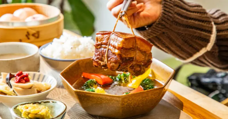 桃園龍潭隱藏版客家菜！稻吃甘鷓必點東坡肉，只有內行人才知道的客家菜。