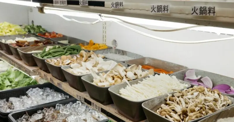 台中梧棲火鍋吃到飽！良辰即食鍋物 肉品海鮮蔬菜任你拿，免費停車場超方便。