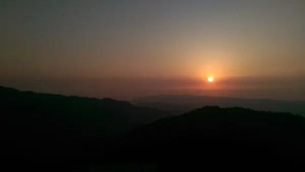 薑麻園：美麗山景與夕陽(苗栗)