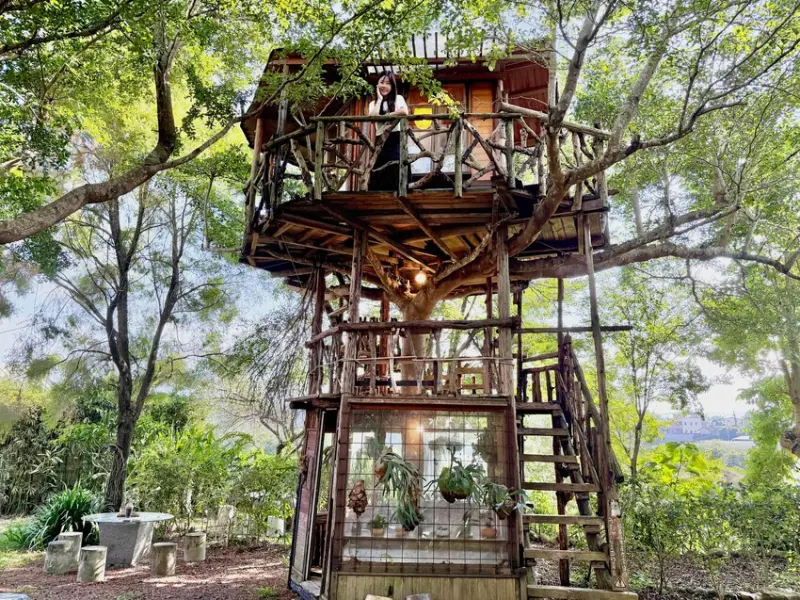 南投縣埔里鎮嫁婆jà po｜埔里隱藏版森林系樹屋秘境咖啡館 像誤闖宮崎駿場景！