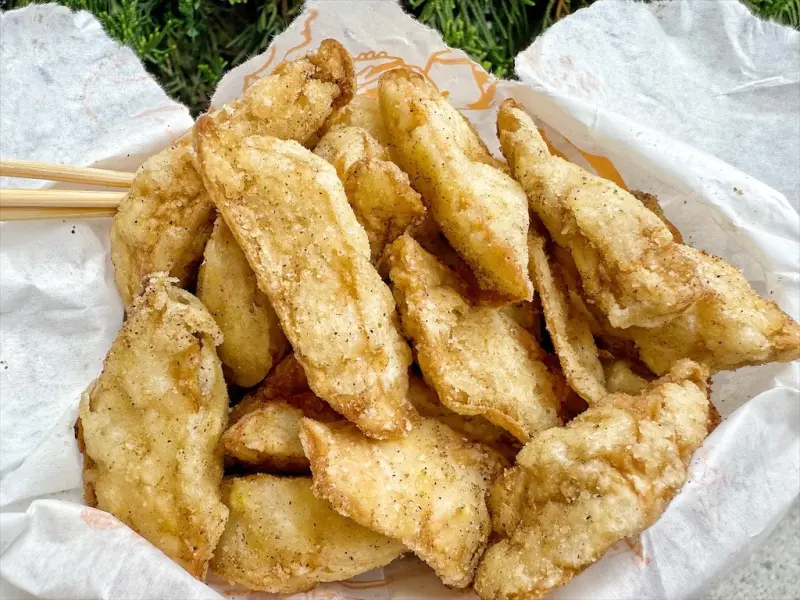 白沙屯鲍芝林［杏鮑菇/熱狗］ | 苗栗通霄炸物，原拱天宮廟口現炸杏鮑菇、熱狗，杏鮑菇、熱狗是許多人推薦的 @果果愛Fruitlove