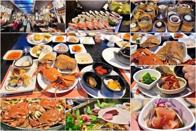 宜蘭最狂海鮮百匯！🦀【挪亞方舟美食旗艦店】：659元痛快吃扁蟹、蝦蛄、現流生魚片