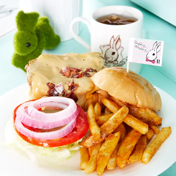 兔子也愛聽搖滾樂？夢幻風的人氣漢堡店