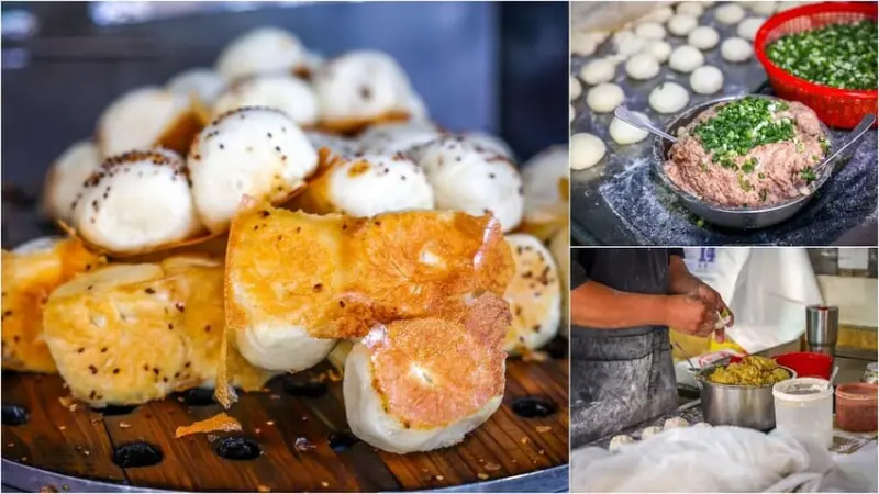 澎湖縣馬公市在地超過20年老店，早上五點就營業，藏在市場的美食！現包現煎皮脆鮮肉包推薦