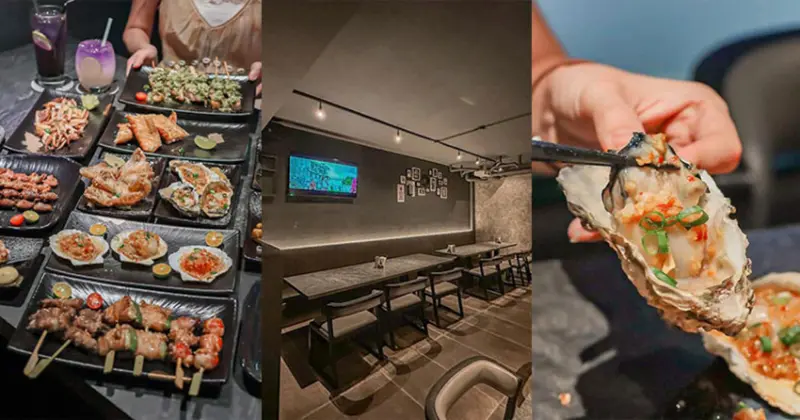 微醺必訪！新竹喚味私烤推薦，必吃烤生蠔與鮭魚腹。