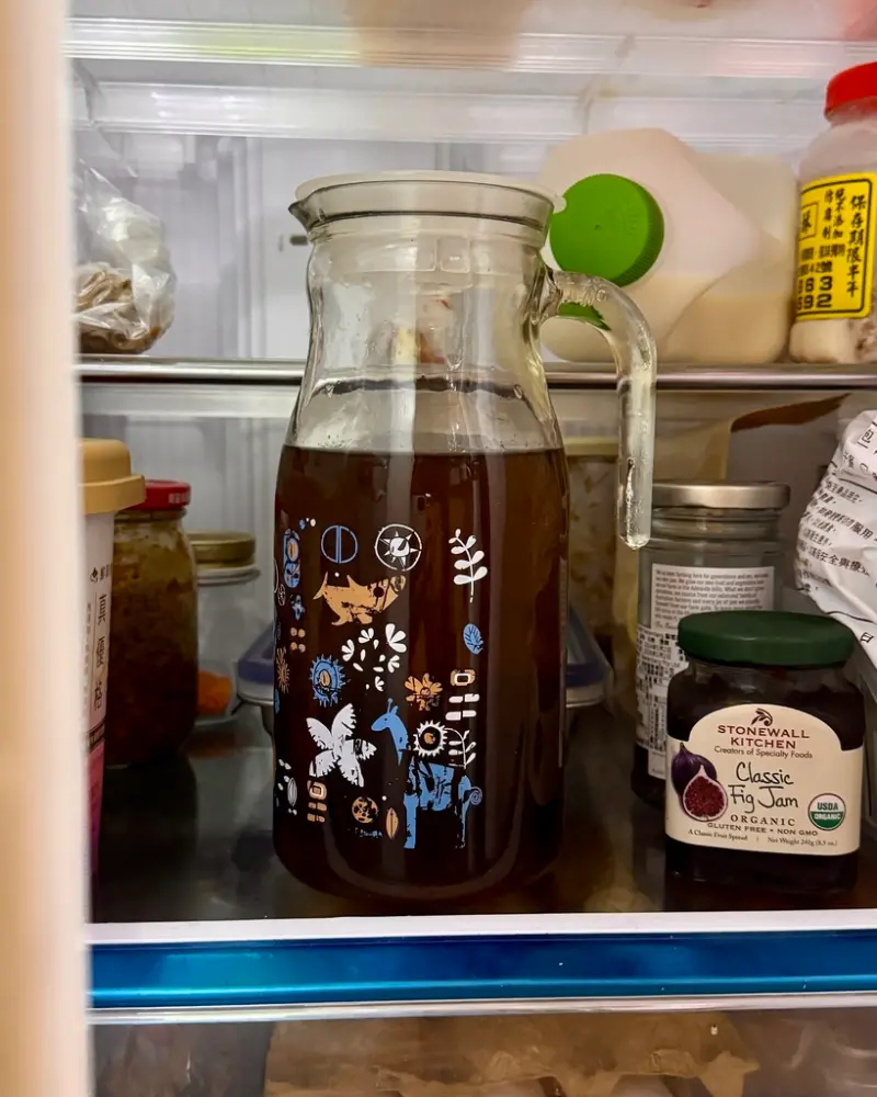 蕎麥收汗茶 冷藏保存 玻璃壺