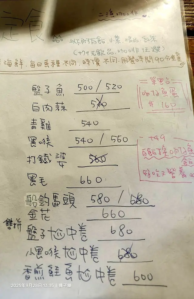 2025在地海味與文青風格的交會，二漁咖啡-鮮魚定食、中興文