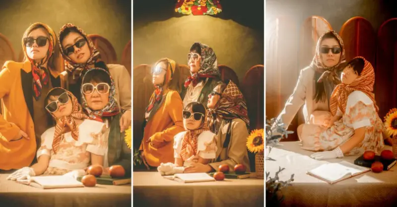 台南全家福推薦│母女寫真三代同堂│紀錄不一樣的媽媽│民國復古