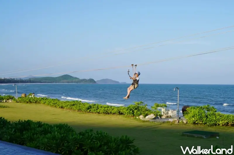 遠離下龍灣人潮！北越觀瀾島悅椿度假酒店開箱，北越最大戶外無邊際用池、泡湯、滑索一站體驗。