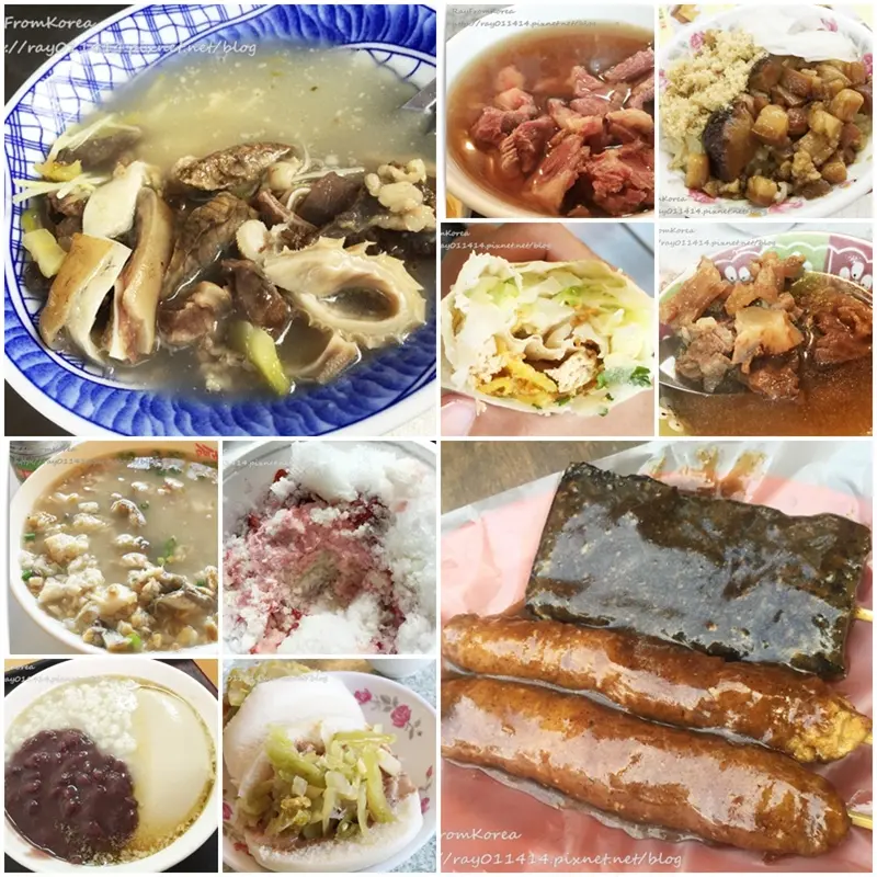 [小吃點心]台南小吃大集合。包成羊肉/阿堂鹹粥/榮盛米糕/阿財點心/六千牛肉湯/金得春捲/阿松割包/茂記黑豆花/裕成水果冰/佛都愛玉/名東現烤蛋糕/連得堂/六甲黑輪