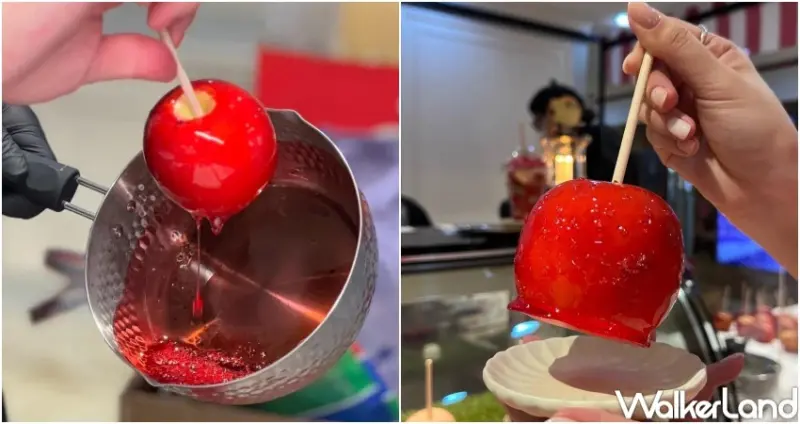 行李箱裝砂糖的「蘋果糖」快閃信義區！東京林檎製飴所快閃，新光A11日本展開吃。