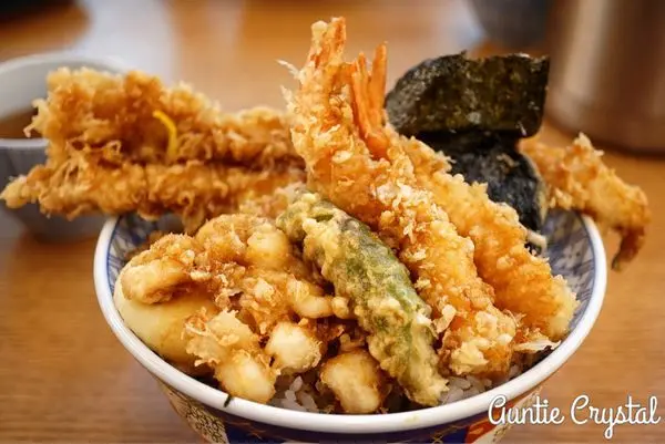 【台北美食分享】金子半之助 油膩炸天丼 醃漬蘿蔔比炸物好吃 味道其實跟日本差很多不推薦!(台北車站)