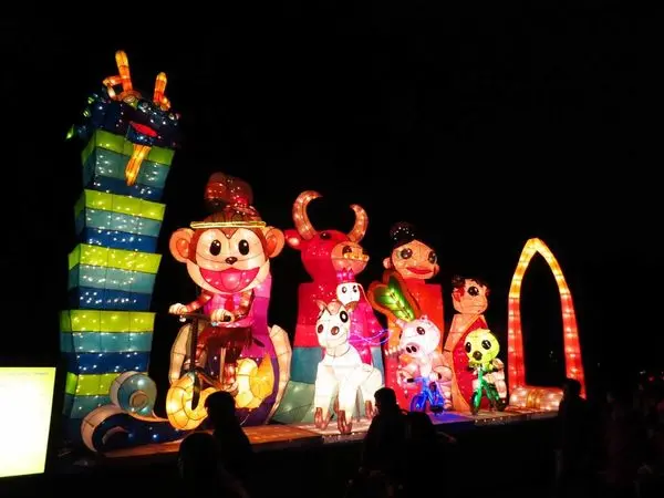 2016台北燈會、台北圓山花博公園福祿猴燈節