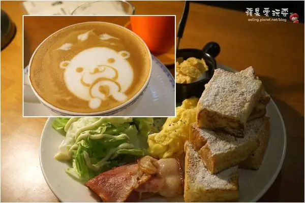 高雄苓雅‧餐點.環境.價格都好優ㄟ「MiS MATE CAFE 謎思咖啡（二店）」,還有可愛的咖啡拉花