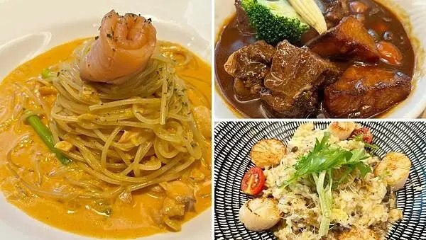 【台北南港美食、下午茶推薦】NEVERLAND Bakery Café｜南港捷運站夢幻甜點店、明太子燻鮭義大利麵＆花間布丁塔必點!!!