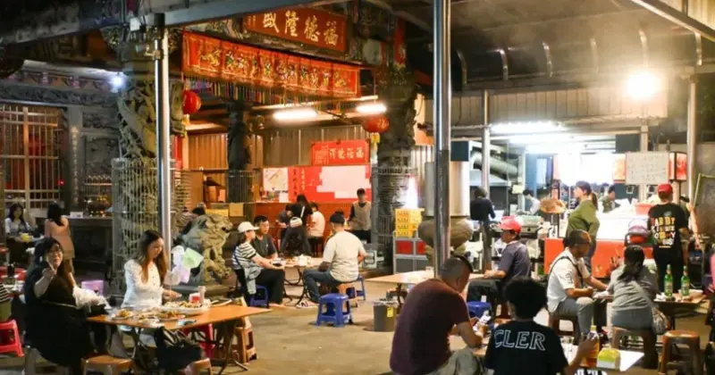 桃園中壢必吃熱炒！福龍宮廟口快炒海鮮炸物，土地公廟前超值海鮮炸物。