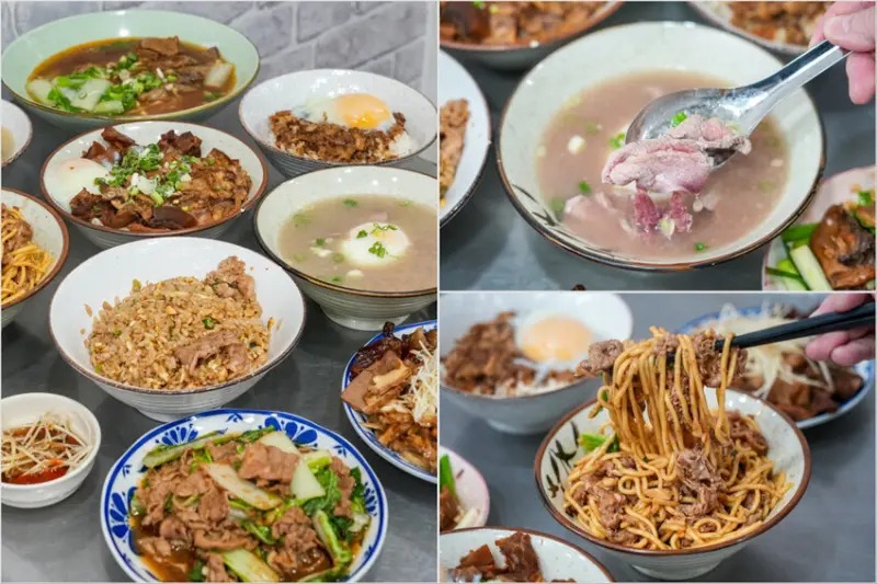 桃園｜台南牛饕溫體牛肉湯(桃園店)，牛肉湯、肉燥飯、牛雜熱炒通通吃得到