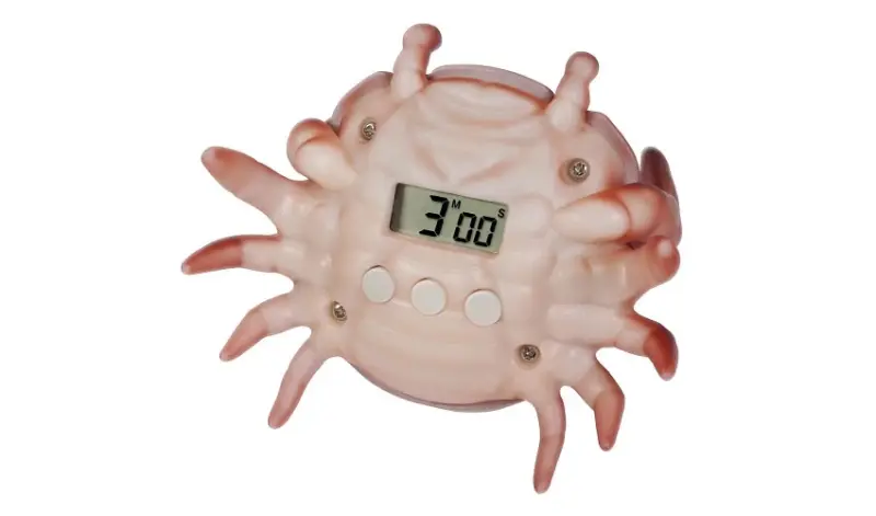 日本爆紅蟹形杯麵計時器！日本TBS 節目推薦多功能設計兼具筷子架與蓋麵神器。