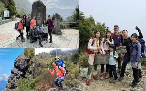 【百岳】玉山前峰(二刷)  一日單攻《 3個小隊友(3歲7歲10歲)挑戰石瀑區 》