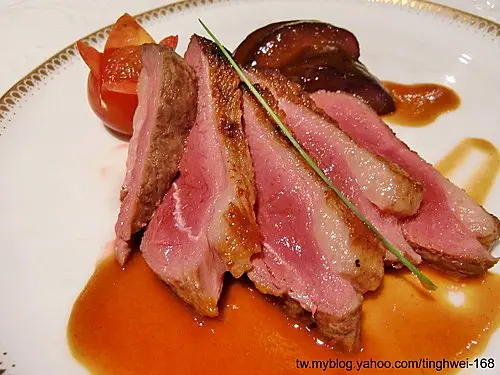 台北喜來登大飯店 - 安東廳 - 爐烤法國鴨胸佐紅酒蜜梨套餐~