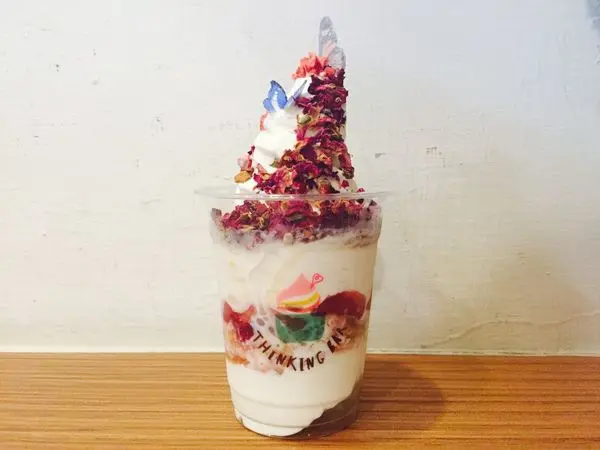 捷運忠孝敦化站✿思考吧 Thinking Bar✿ 優雅華麗的奶酪配上優格冰淇淋! 9月還會推出新花樣!!