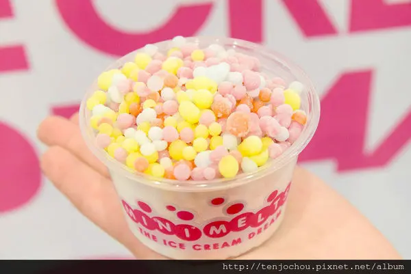 花花，甲飽沒【台北食記】Mini Melts粒粒冰淇淋 韓國排隊必吃 台灣一號店 西門町美食