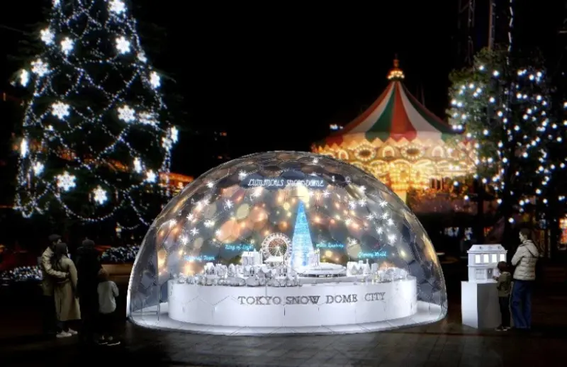 東京巨蛋期間限定105天100萬顆燈球雪景，即日起至明年3/1免費入場拍到手軟。