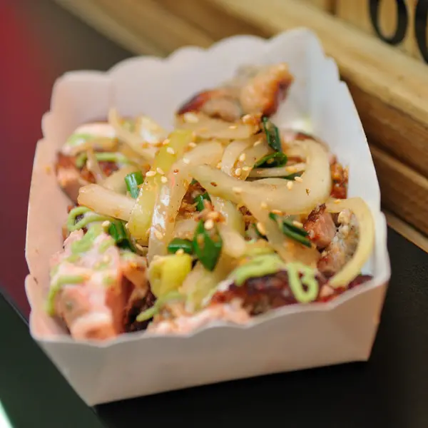 鬪雞三星蔥腿板燒