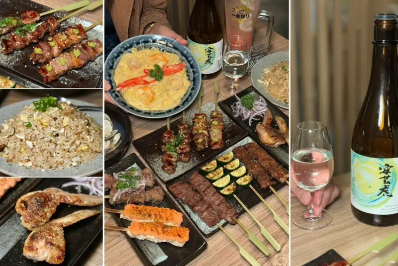 暮樂町｜板橋車站對面超強居酒屋。炭火燒烤全品項好吃無雷，還可點單杯清酒 – 艾瑞絲的吃貨日常