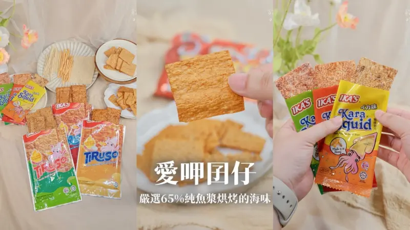 宅配美食｜零食界批發首選！嚴選65%純魚漿烘烤的海味美味！非油炸魚片、小包裝魷魚絲｜愛呷囡仔