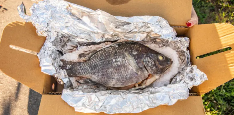 彰化鹿港美食推薦，吃貨漁夫烤魚大份又平價，花椒烤魚只要279元。