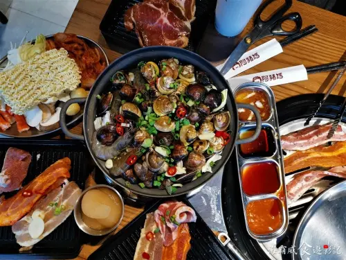 台北●西門町燒烤【阿豬媽韓式烤肉 西門店】439火烤2吃 韓食料理 火鍋 吃到飽
