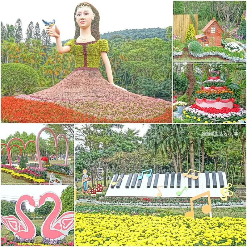 【台北景點】2019士林官邸菊展「樂在菊中」／士林捷運站～18萬盆菊花綻放美不勝收，天籟森林、天鵝之歌、留聲機造景超好拍(11/22～12/2止)