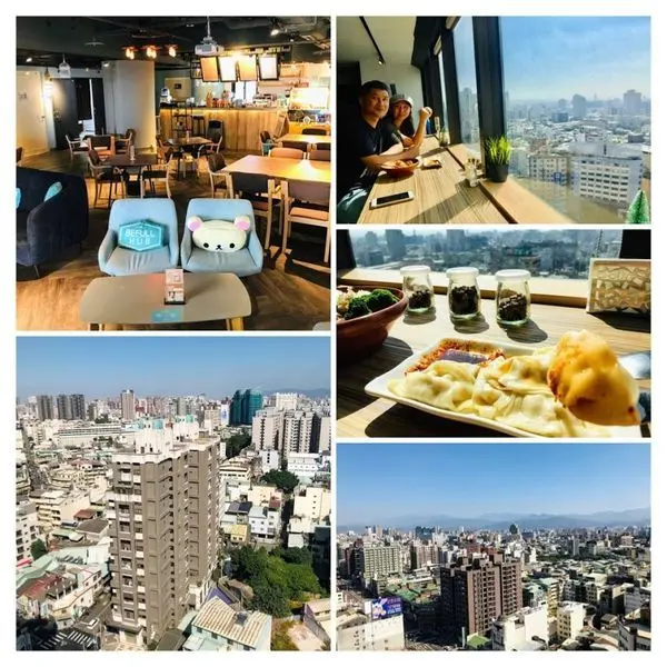 台中最平價高空景觀餐廳【凱度高空咖啡館】隱藏在辦公大樓內的高空美景餐廳/可欣賞台中無敵百萬夜景