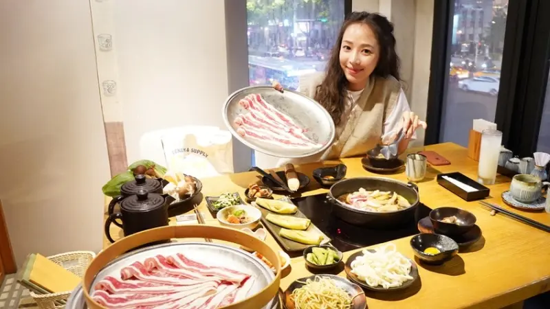 台北美食推薦│台北中山どん亭 Don-tei 壽喜燒/上極鍋物 正宗日式壽喜燒吃到飽 梅花豚豬肉超好吃 朋友家人聚會好地方@中山站  