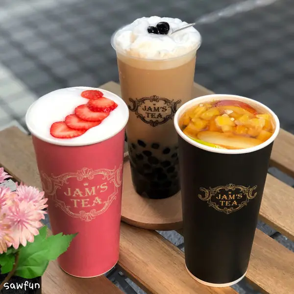 【台北美食】JAMS TEA 詹姆·詹姆 水果茶 冬季暖心限定草莓鮮奶茶 珍珠奶茶 東區飲料 外送手搖杯 文末抽獎