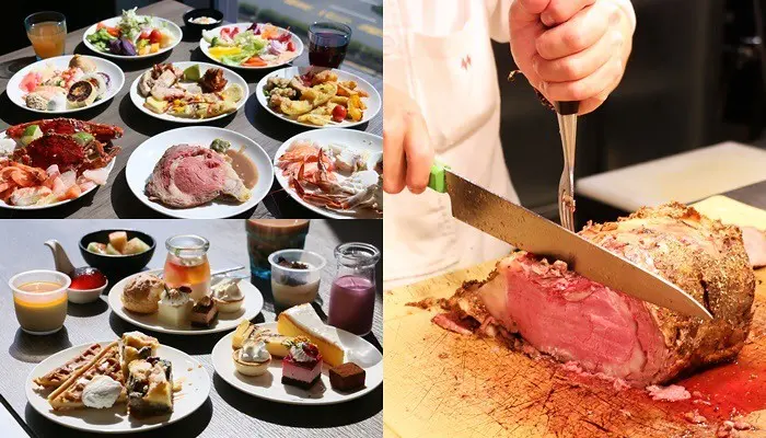 台北自助吃到飽餐廳『凱達大飯店/百宴Metro Buffet』爐烤牛排、日本料理、生魚片、現做料理、甜點、冰淇淋吃到飽，參考價位及營業時間(捷運龍山寺站/台鐵萬華車站)