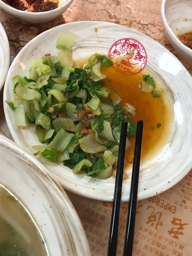 敦北直營店的--燙剁青菜(怒)