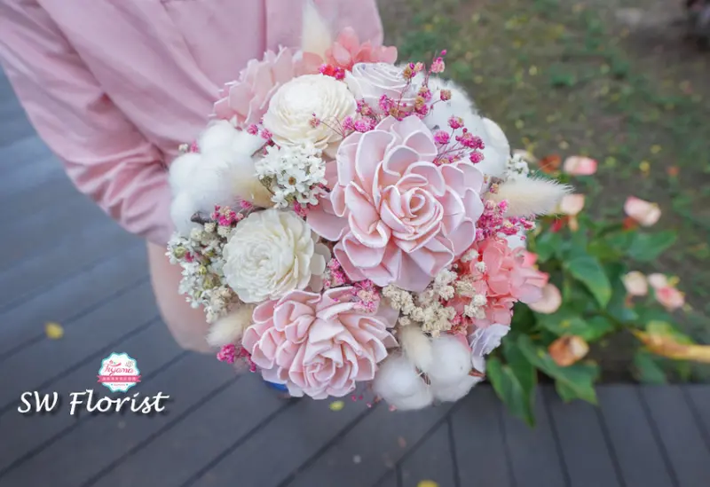 新娘捧花推薦~小薇花藝工坊，新竹乾燥花&不凋花花束，宅配到府好方便！ - 緹雅瑪 美食旅遊趣