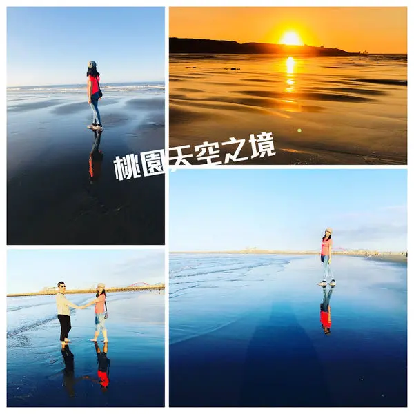 桃園隱藏版天空之鏡│竹圍沙灘看海秘境│竹圍沙丘│復興空廚復興航棧幸福烘焙屋│桃園看飛機看海吃美食一日遊