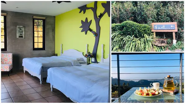 圓圓家睡外面-《苗栗公館》草山境民宿咖啡輕鬆遠離塵囂，百萬夜景相伴入眠，苗栗特色景觀民宿