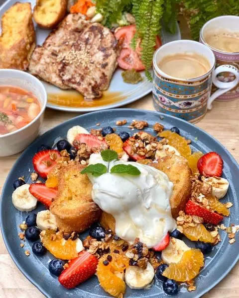 【茶杯】松山區放鬆咖啡廳｜客製化料理｜法式吐司