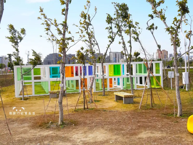 【台中西屯】水湳普普風濾色地景藝術裝置，適合打卡拍照的公園聖地
