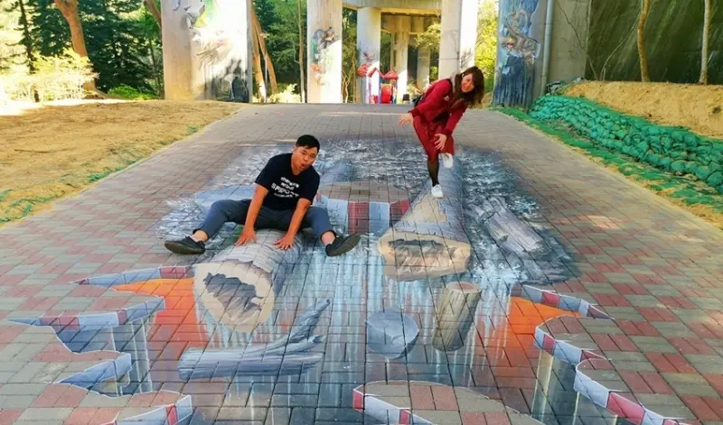 【台南景點】台南首座土石流教育公園3D彩繪來了，好拍好玩又有教育意義~ - 熱血玩台南。跳躍新世界